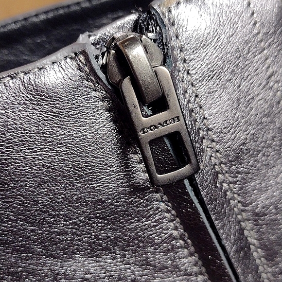 Coach Watts Crystal Star Embellished Pewter Boots with side zipper - Picture 14 of 16